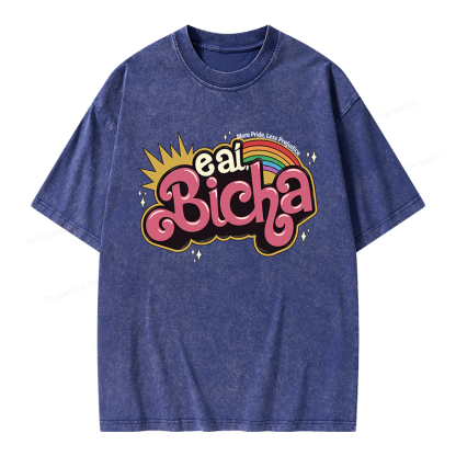 Pagewings More Pride Less Prejudice Unisex Washed T-shirt