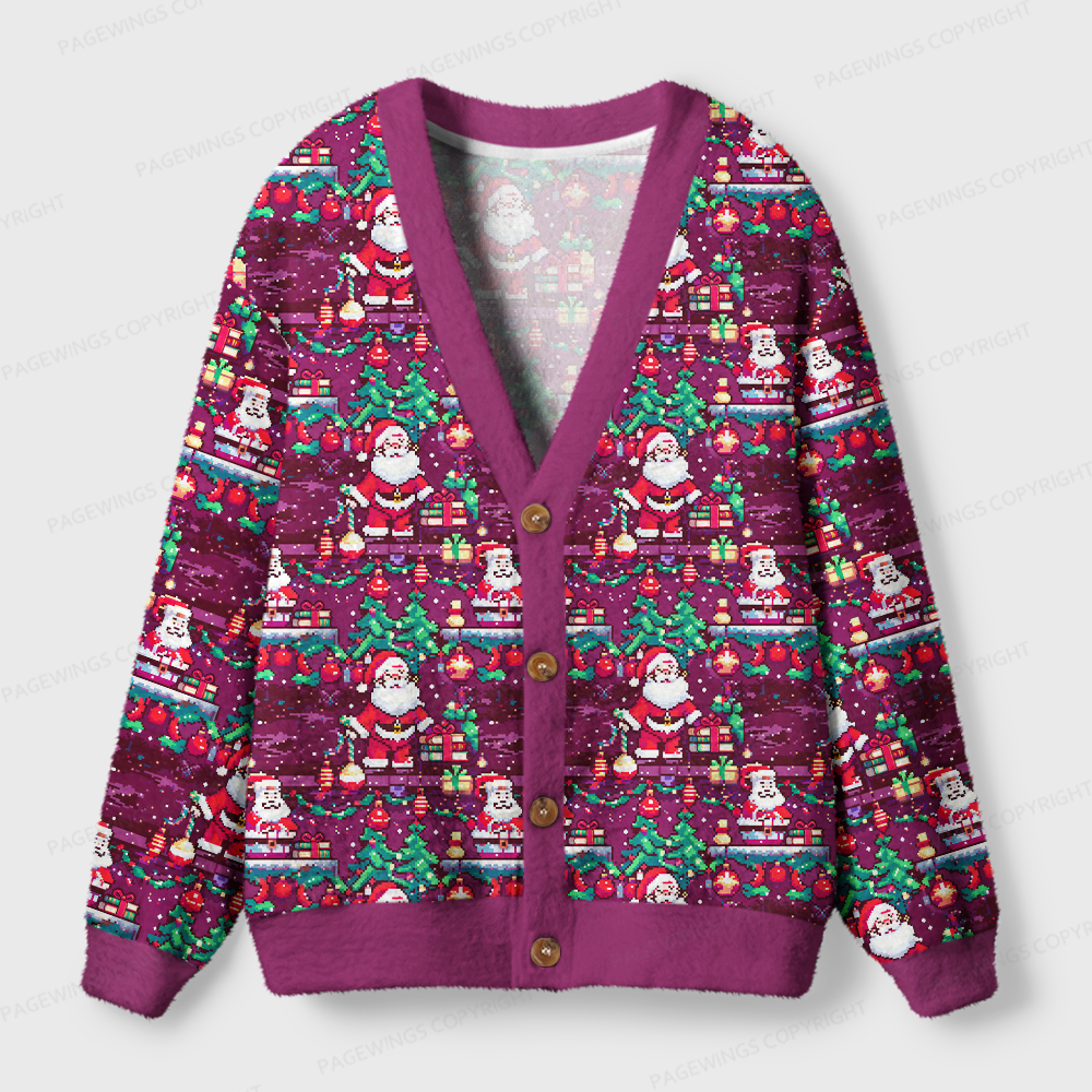 Pagewings Christmas Bookish Light Knit Unisex Cardigan Sweaters