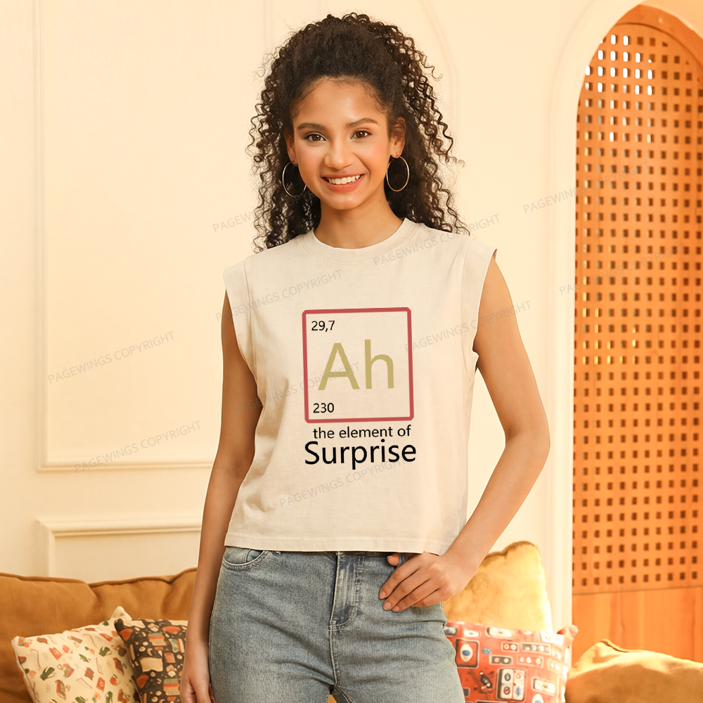 Pagewings The Element of Surprise Women's Washed Tank Top