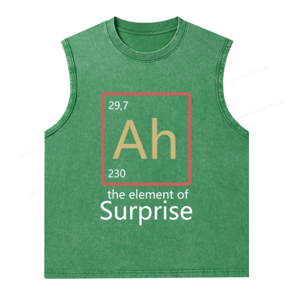 Pagewings The Element of Surprise Unisex Washed Tank Top