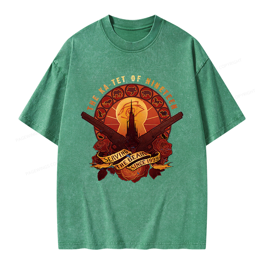 Pagewings Fantasy Novel Lover Bookish Unisex Washed T-shirt