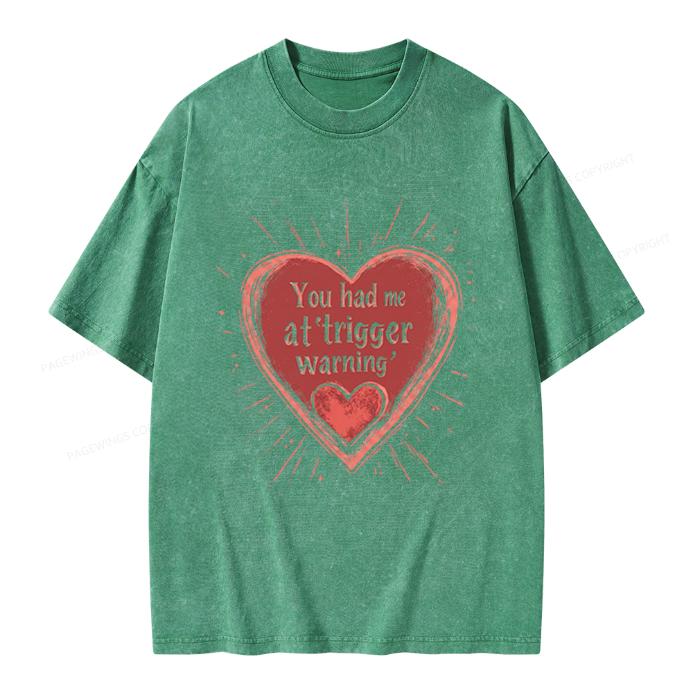 Pagewings Dark Romance Unisex Washed T-shirt