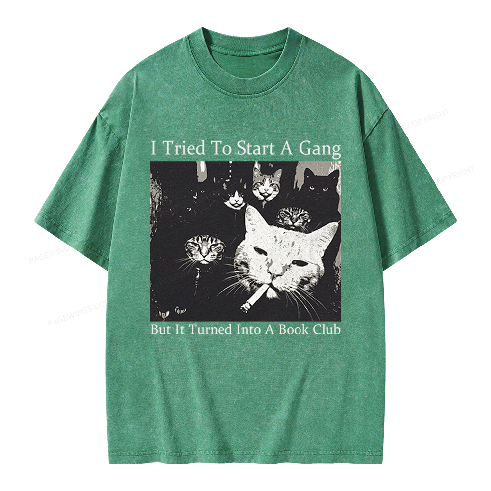Pagewings Book Club Unisex Washed T-shirt