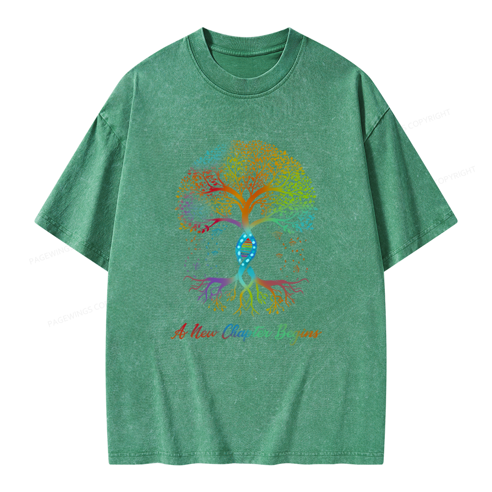 Pagewings A New Chapter Begins Unisex Washed T-shirt