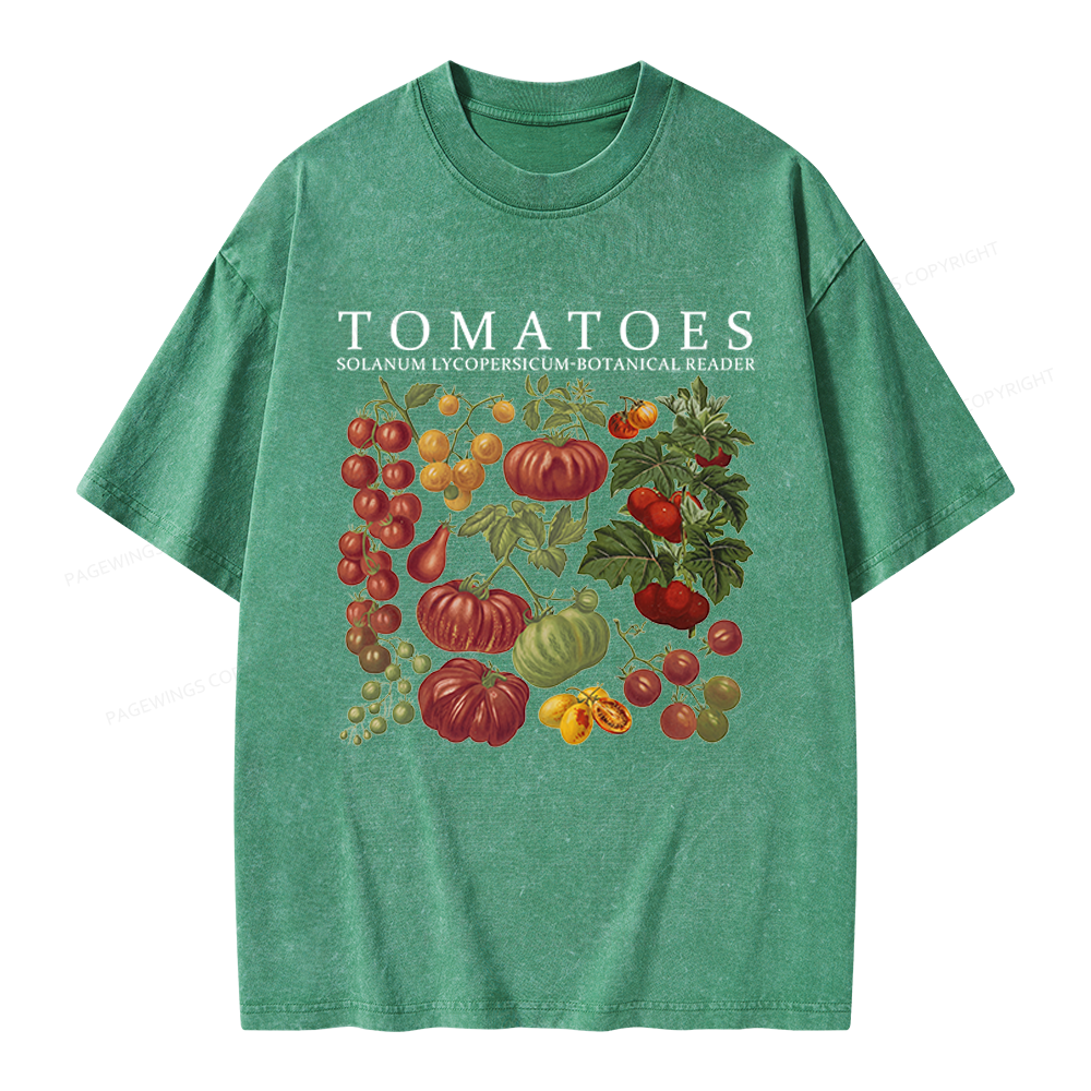 Pagewings Botanical Reader Unisex Washed T-shirt