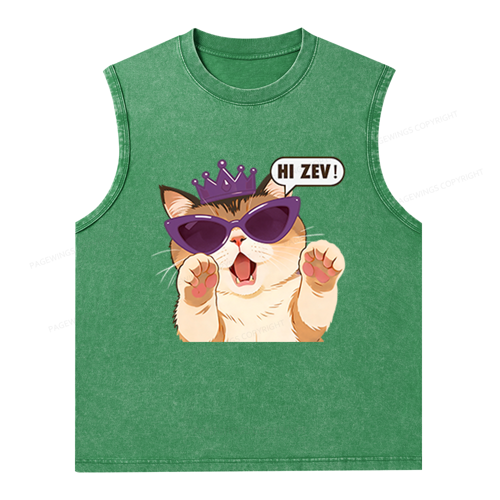 Pagewings Sci-Fi Book Lover Unisex Washed Tank Top