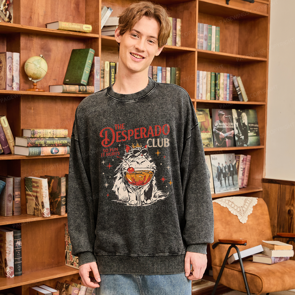 Pagewings Desperado Club Unisex Washed Sweatshirt