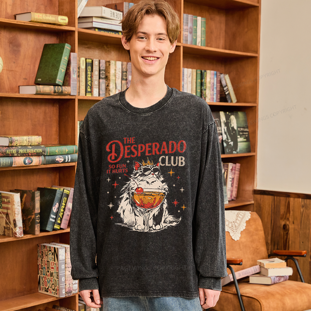 Pagewings Desperado Club Unisex Washed Long Sleeve T-shirt