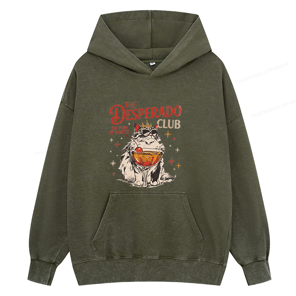 Pagewings Desperado Club Unisex Washed Hoodie