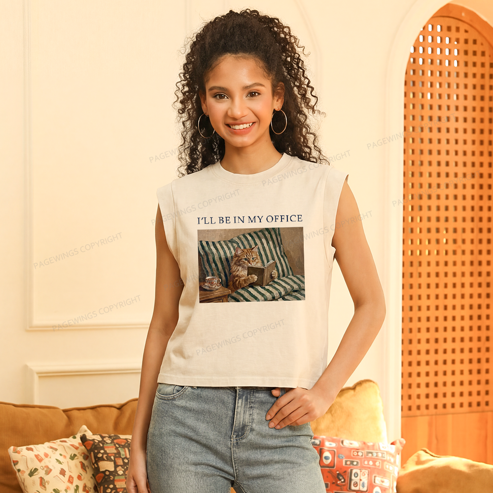 Pagewings Funny Book Lover Women's Washed Tank Top