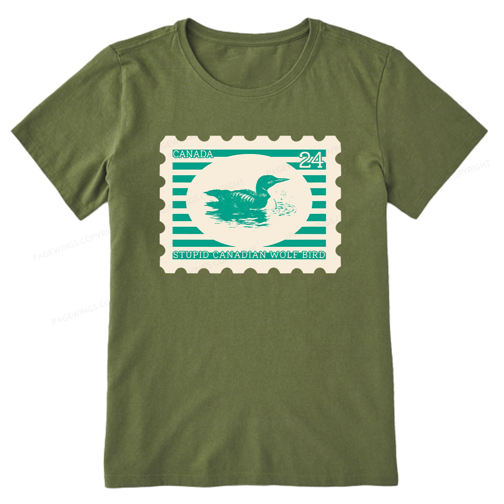 Pagewings Stupid Canadian Wolf Bird Unisex Classic T-shirt