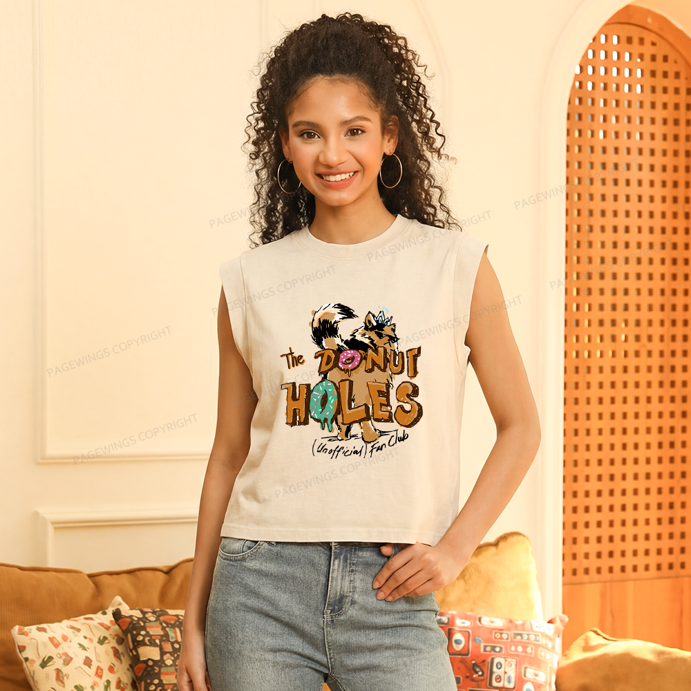 Pagewings Donut Holes Women's Washed Tank Top