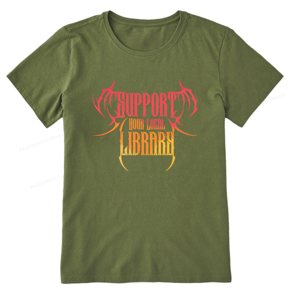 Pagewings Support Your Local Library Unisex Classic T-shirt