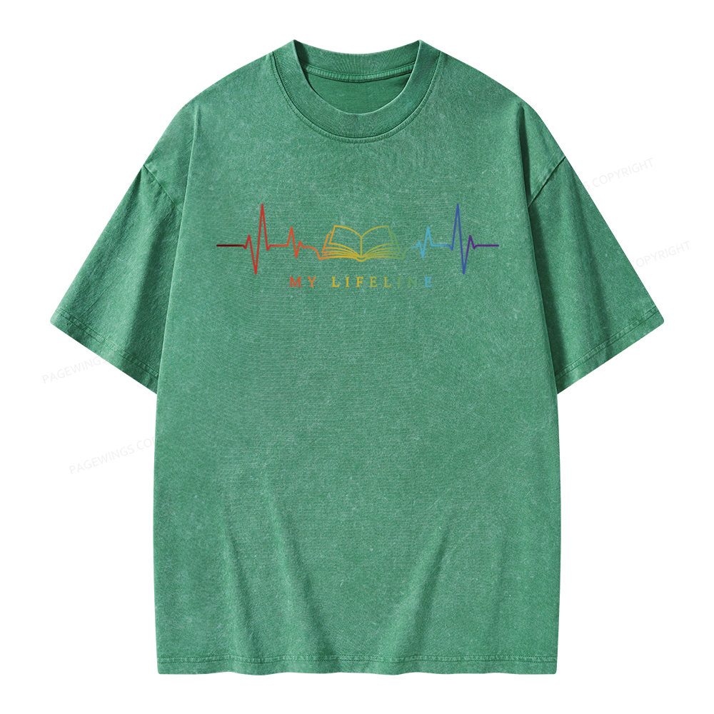 Pagewings Lifeline Unisex Washed T-shirt
