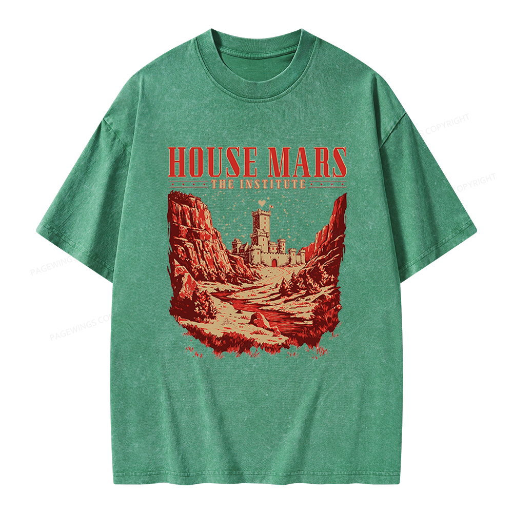 Pagewings House Mars Unisex Washed T-shirt