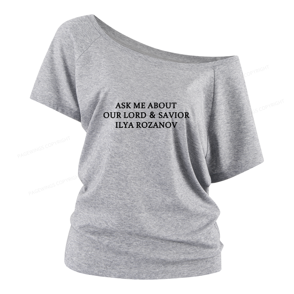 Pagewings Romance Lover Women Off Shoulder T-shirts