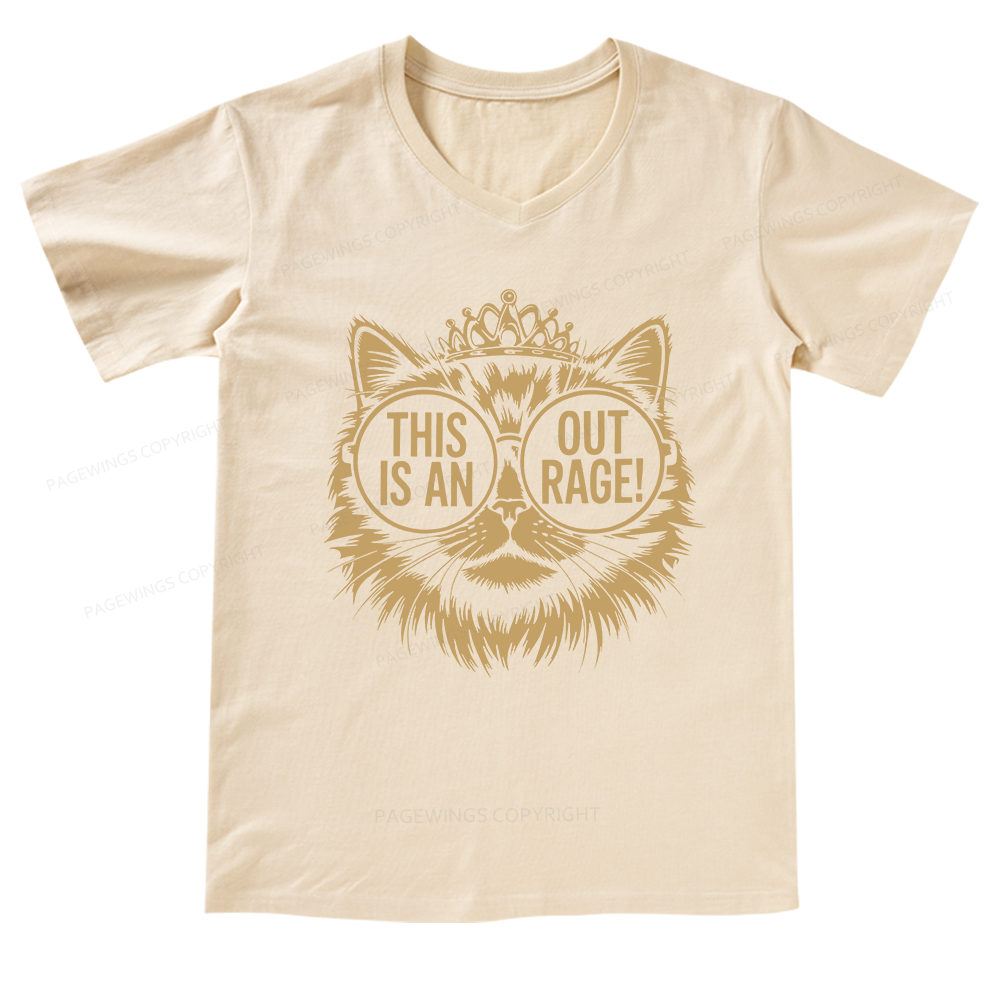 Pagewings This Is An Outrage V-neck T-shirt