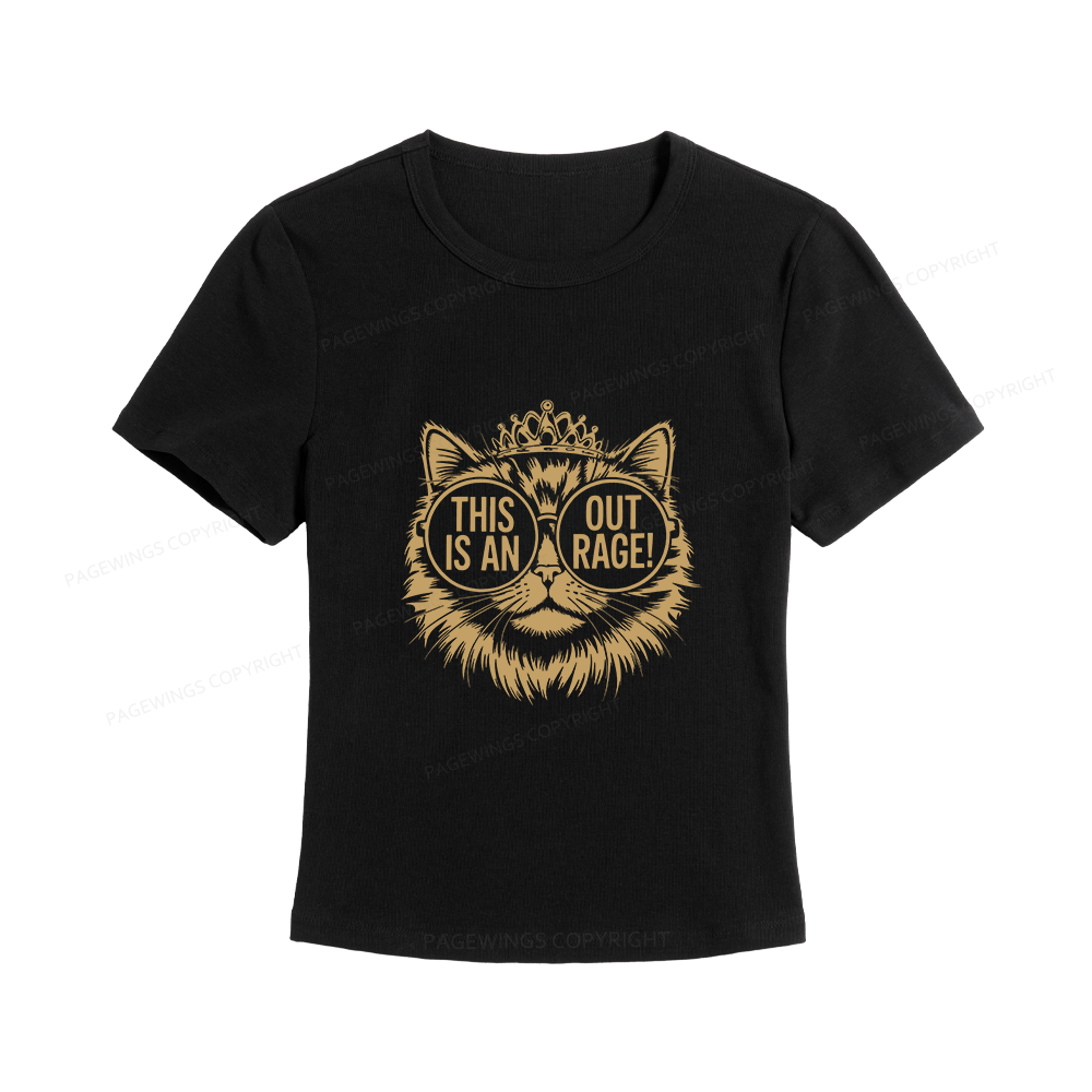 Pagewings This Is An Outrage Women's Baby Tee