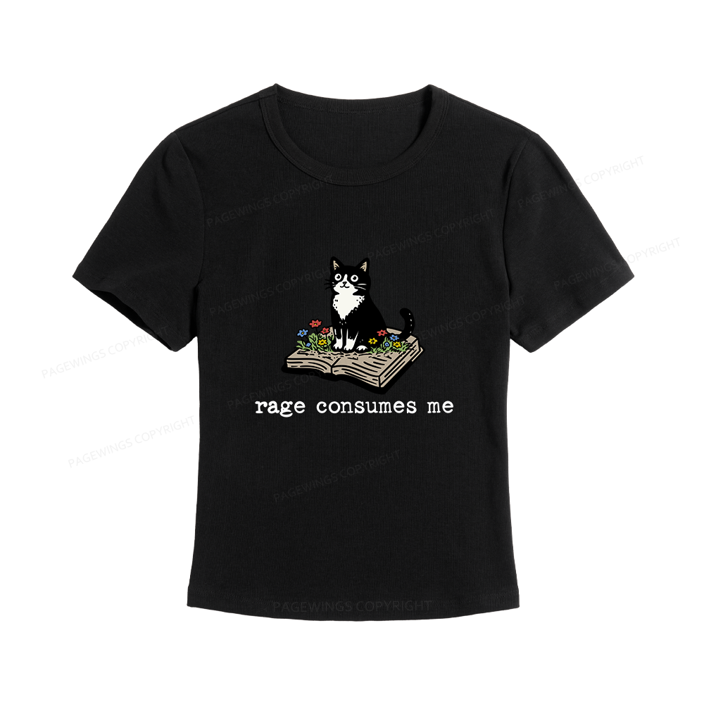Pagewings Rage Consumes Me Women's Baby Tee
