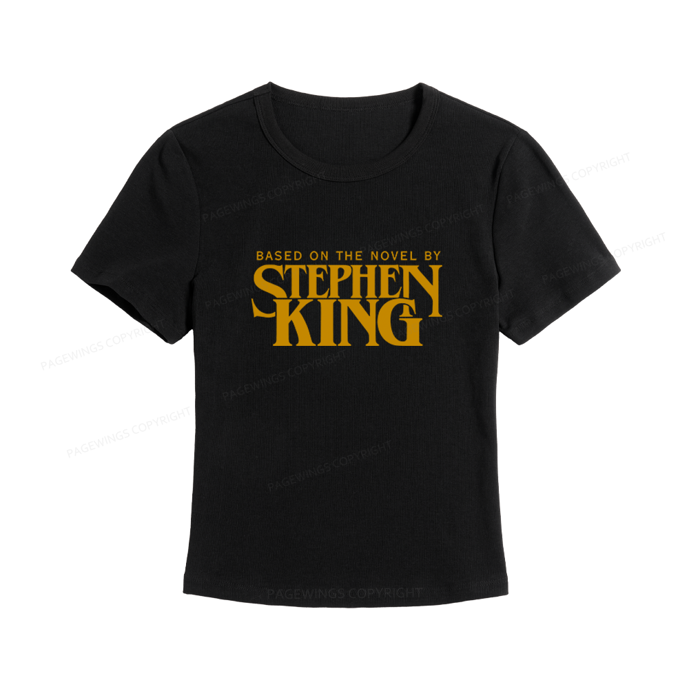 Pagewings Based On A Novel By Horror Writer Women's Baby Tee