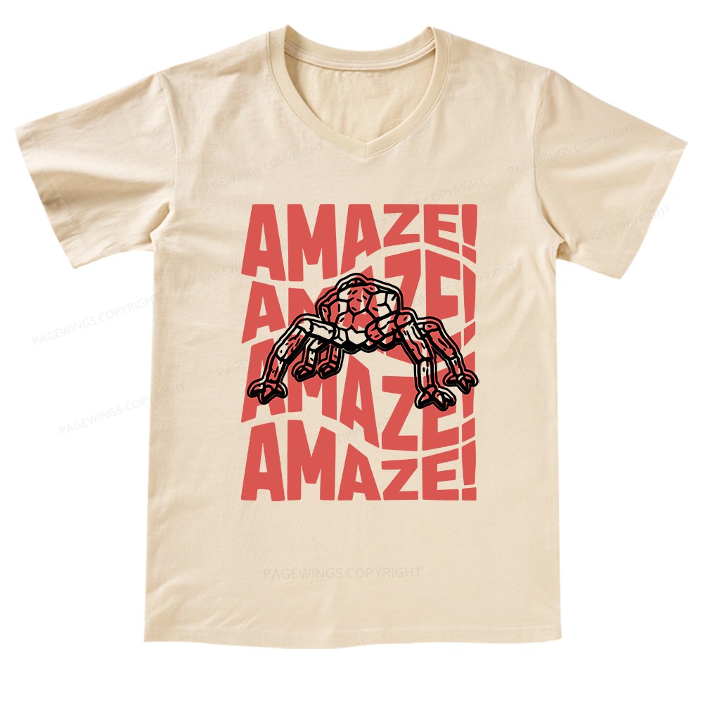 Pagewings Space V-neck T-shirt
