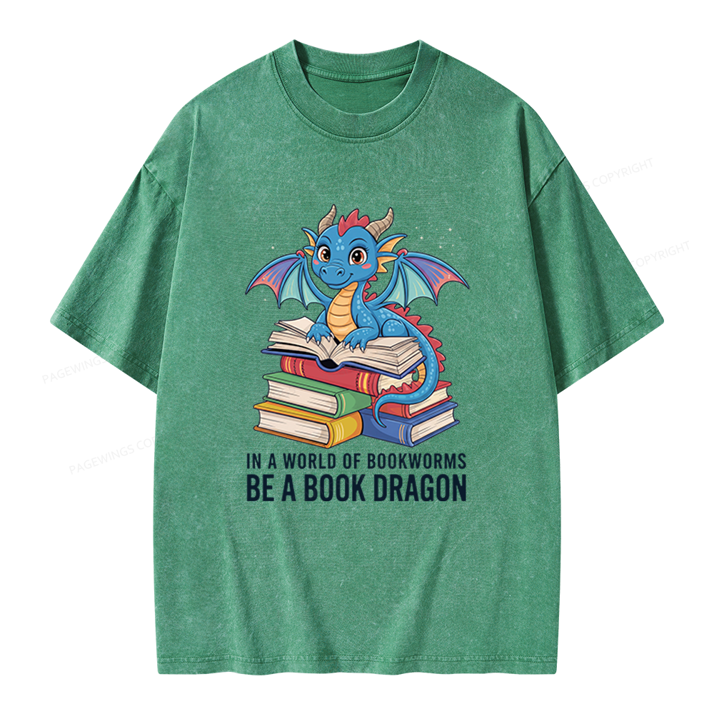 Pagewings Bookworms Unisex Washed T-shirt
