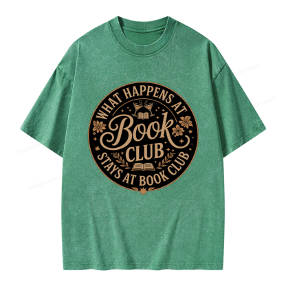 Pagewings Book Club Unisex Washed T-shirt