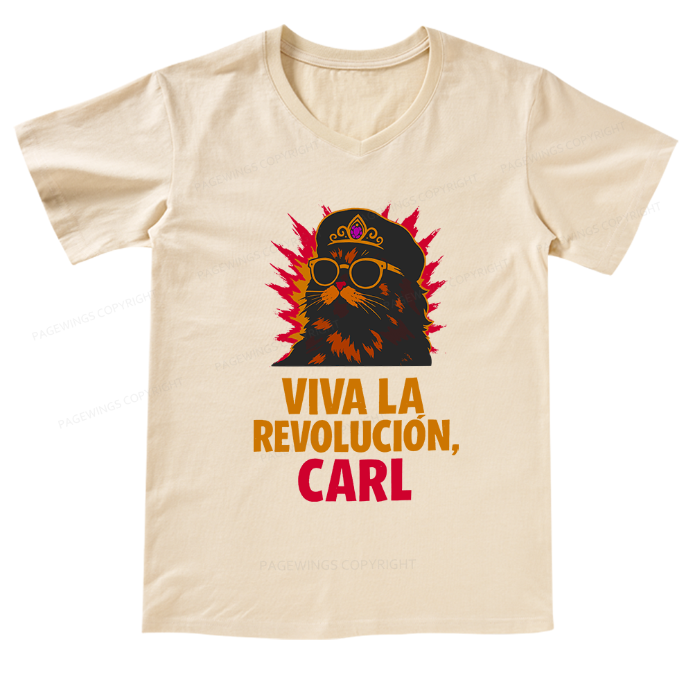 Pagewings Viva La Revolucion V-neck T-shirt