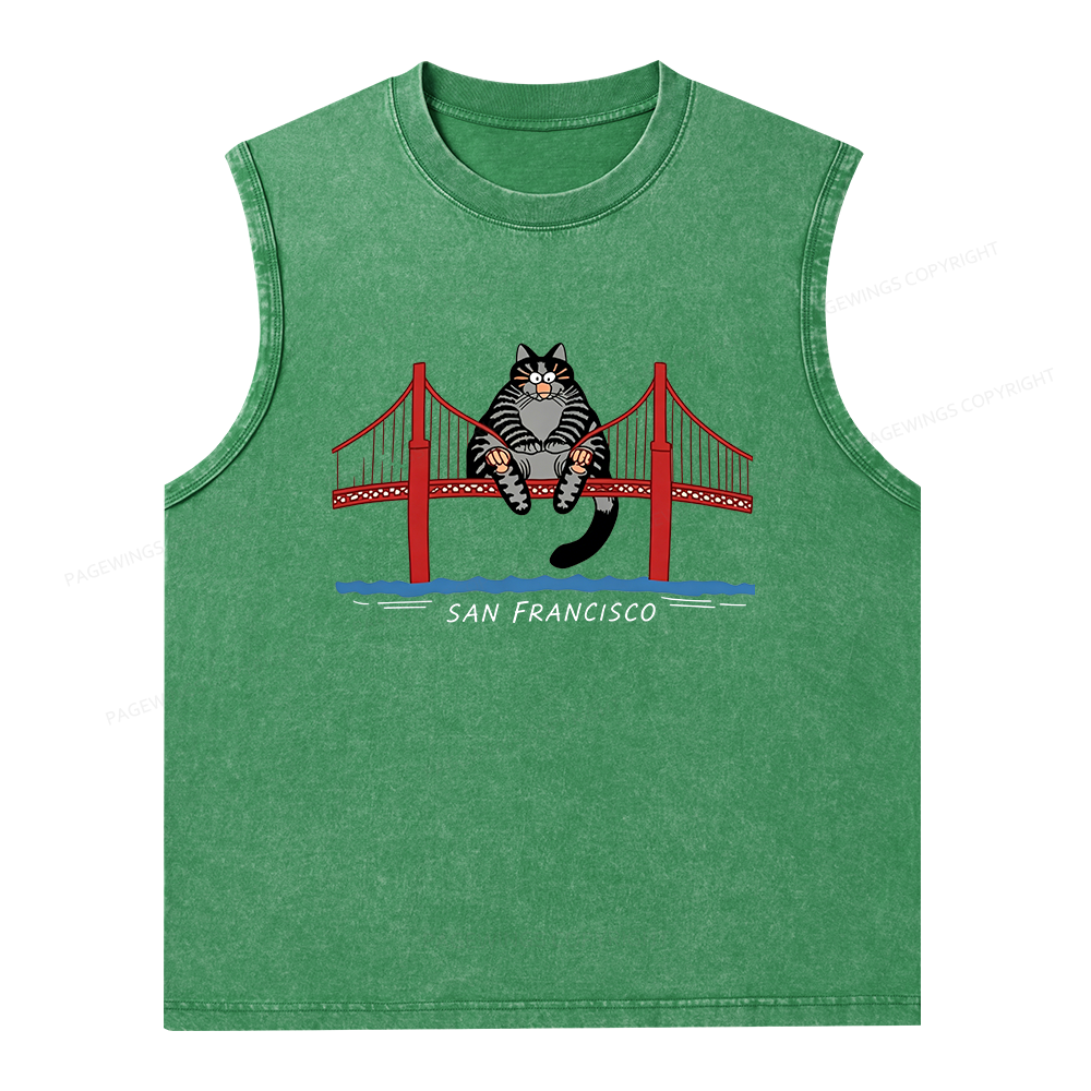 Pagewings Sci-Fi Book Lover Unisex Washed Tank Top