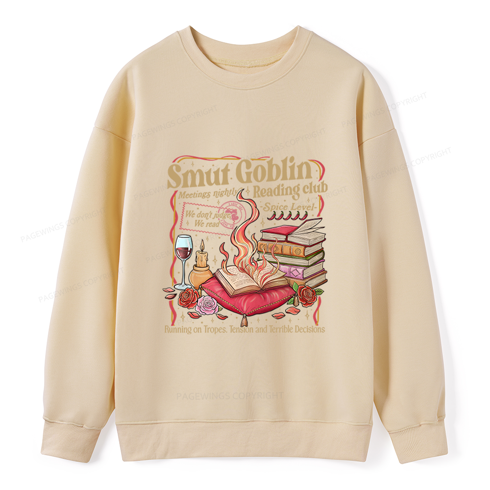 Pagewings Smut Goblin Dark Romance Bookish Unisex Classic Sweatshirt