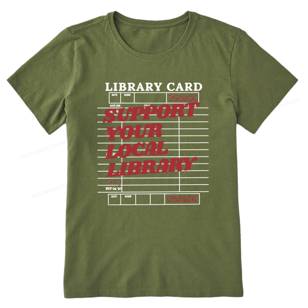 Pagewings Support Your Local Library Unisex Classic T-shirt