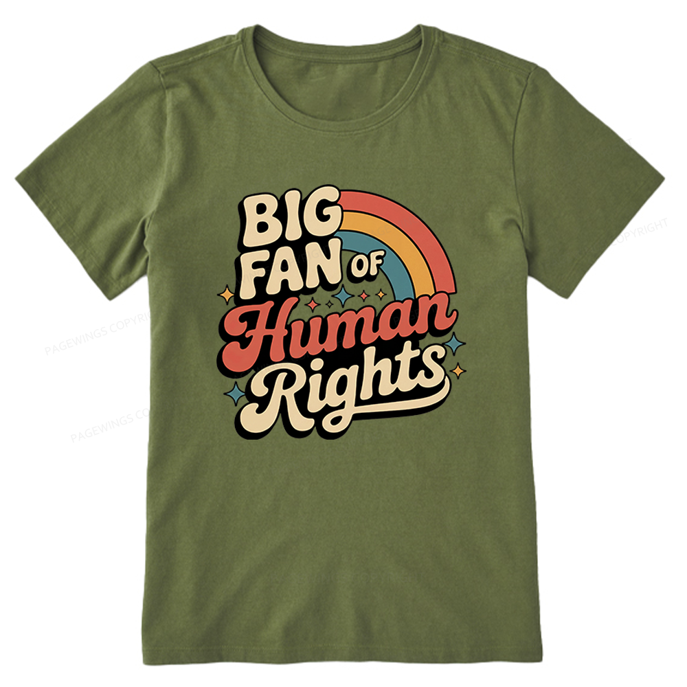 Pagewings Big Fan of Human Rights Unisex Classic T-shirt
