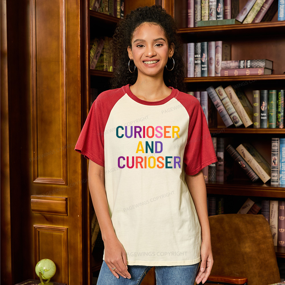 Pagewings Curioser Raglan T-shirt