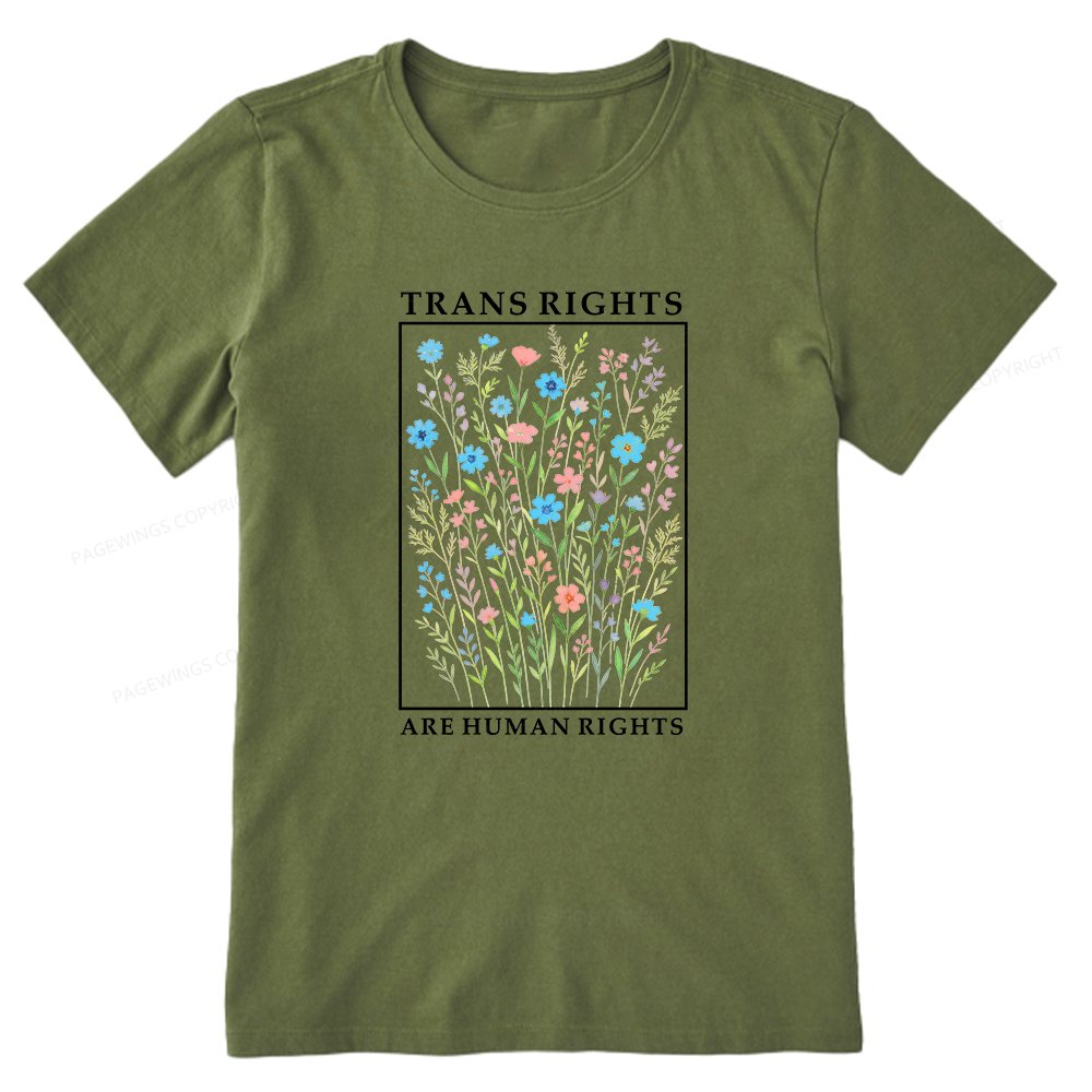 Pagewings Trans Rights Are Human Rights Unisex Classic T-shirt