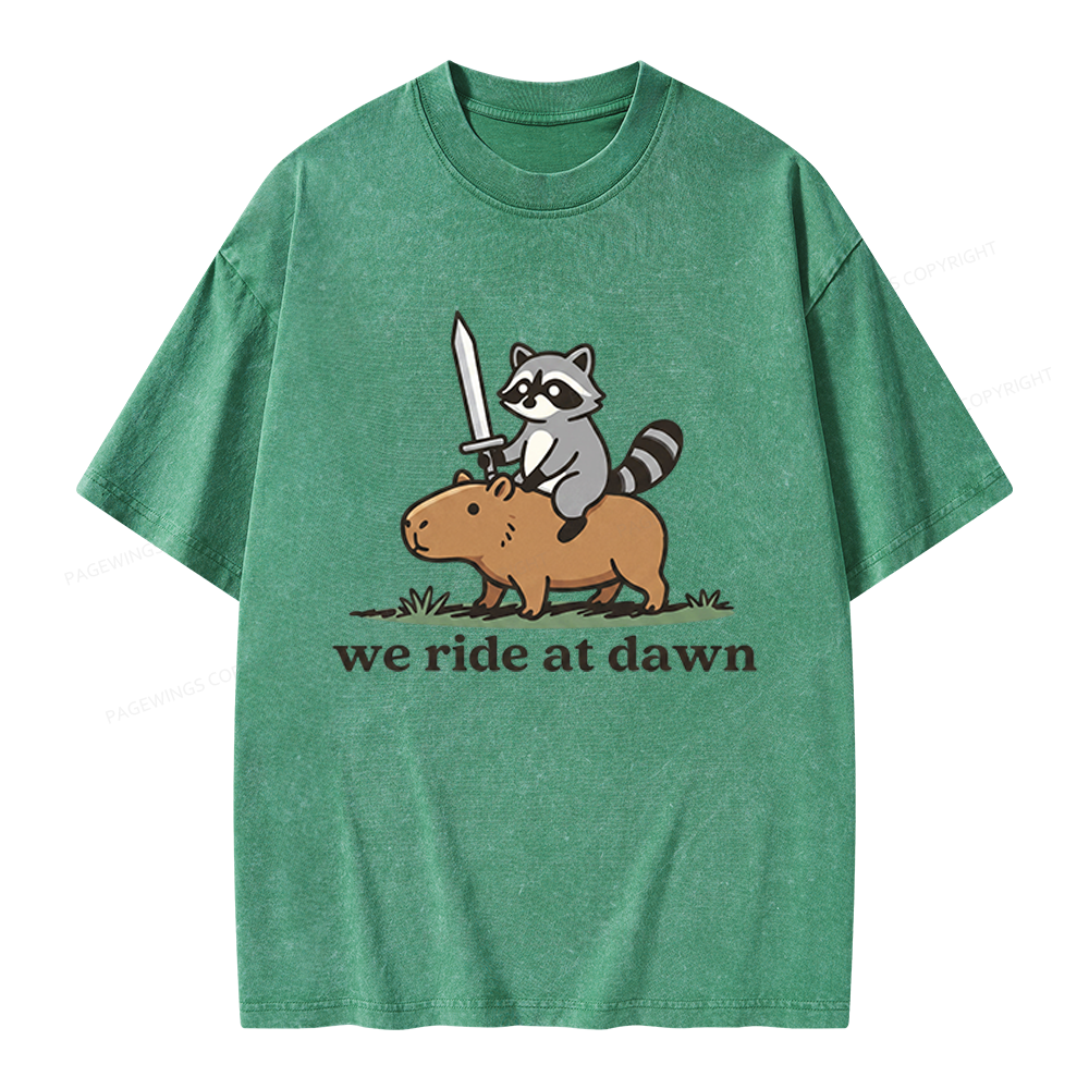 Pagewings We Read At Dawn Unisex Washed T-shirt
