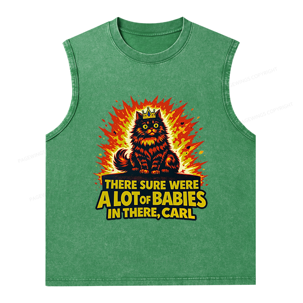 Pagewings A Lot Of Babies In There Unisex Washed Tank Top