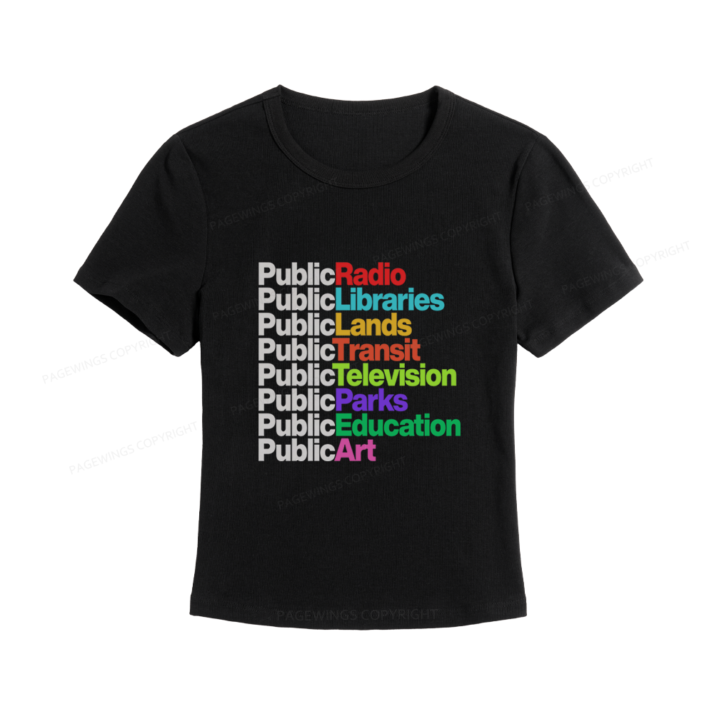 Pagewings Public Libraries Women's Baby Tee