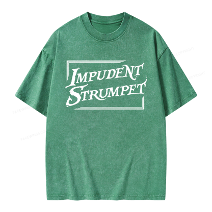 Pagewings Impudent Strumpet Unisex Washed T-shirt