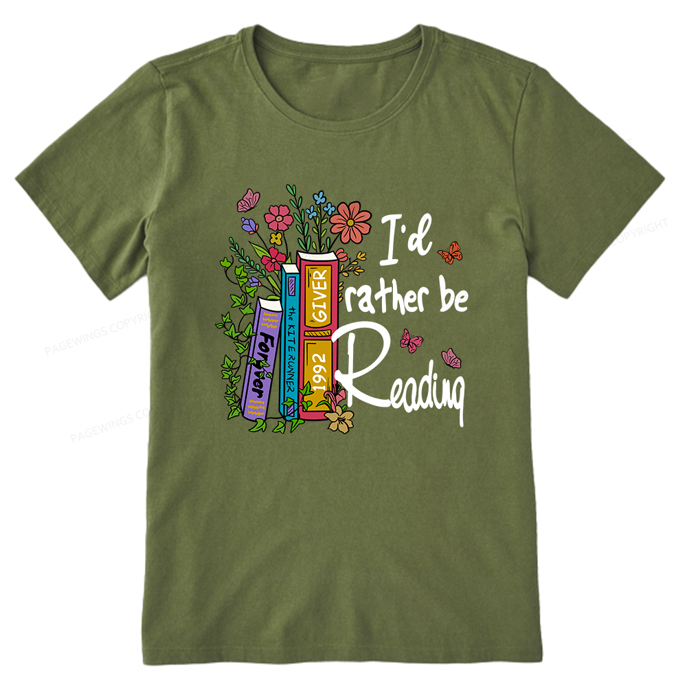 Pagewings I'd Rather Be Reading Unisex Classic T-shirt