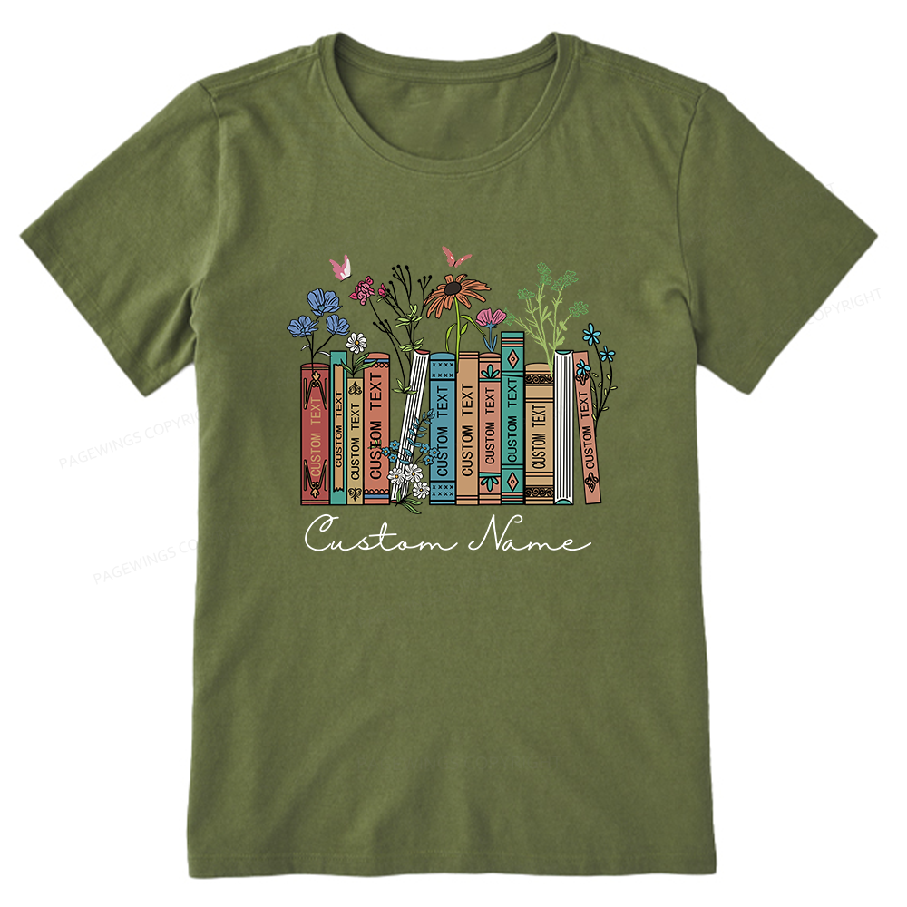 Pagewings Personalized Name Text Unisex Classic T-shirt