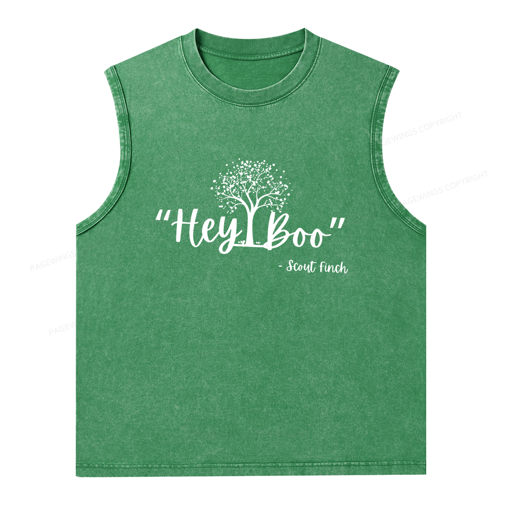 Pagewings To Kill a Mockingbird Unisex Washed Tank Top