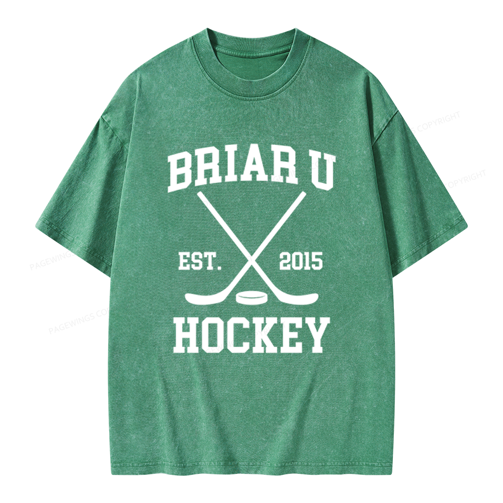 Pagewings Hockey Romance Unisex Washed T-shirt