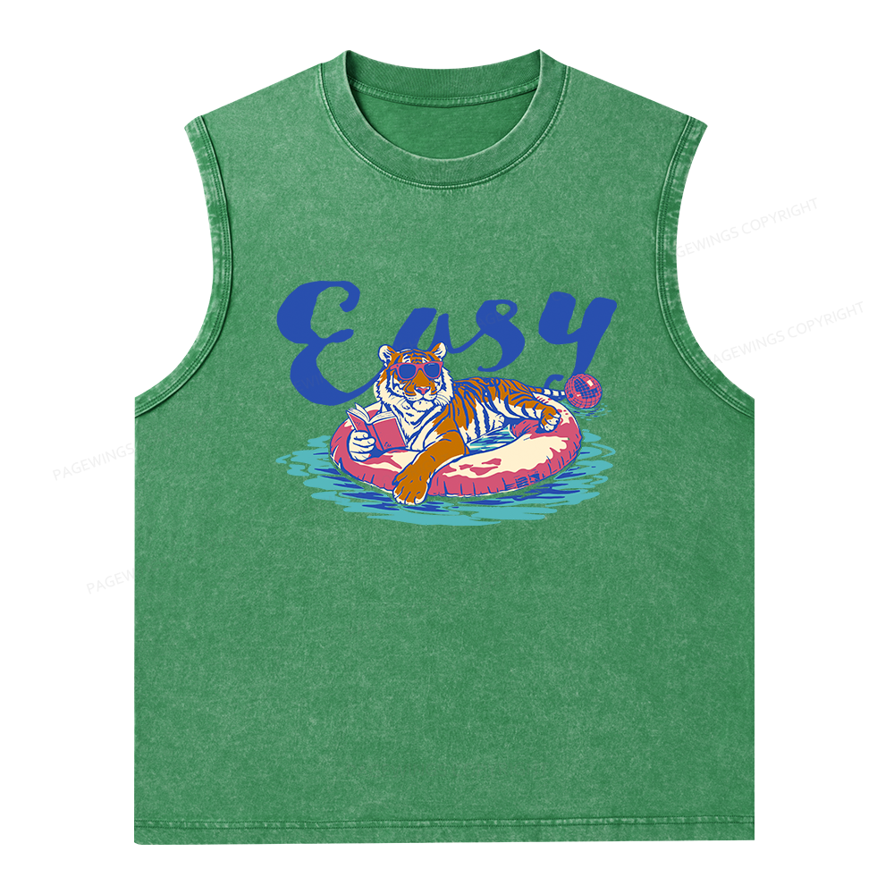 Pagewings Summer Reading Unisex Washed Tank Top