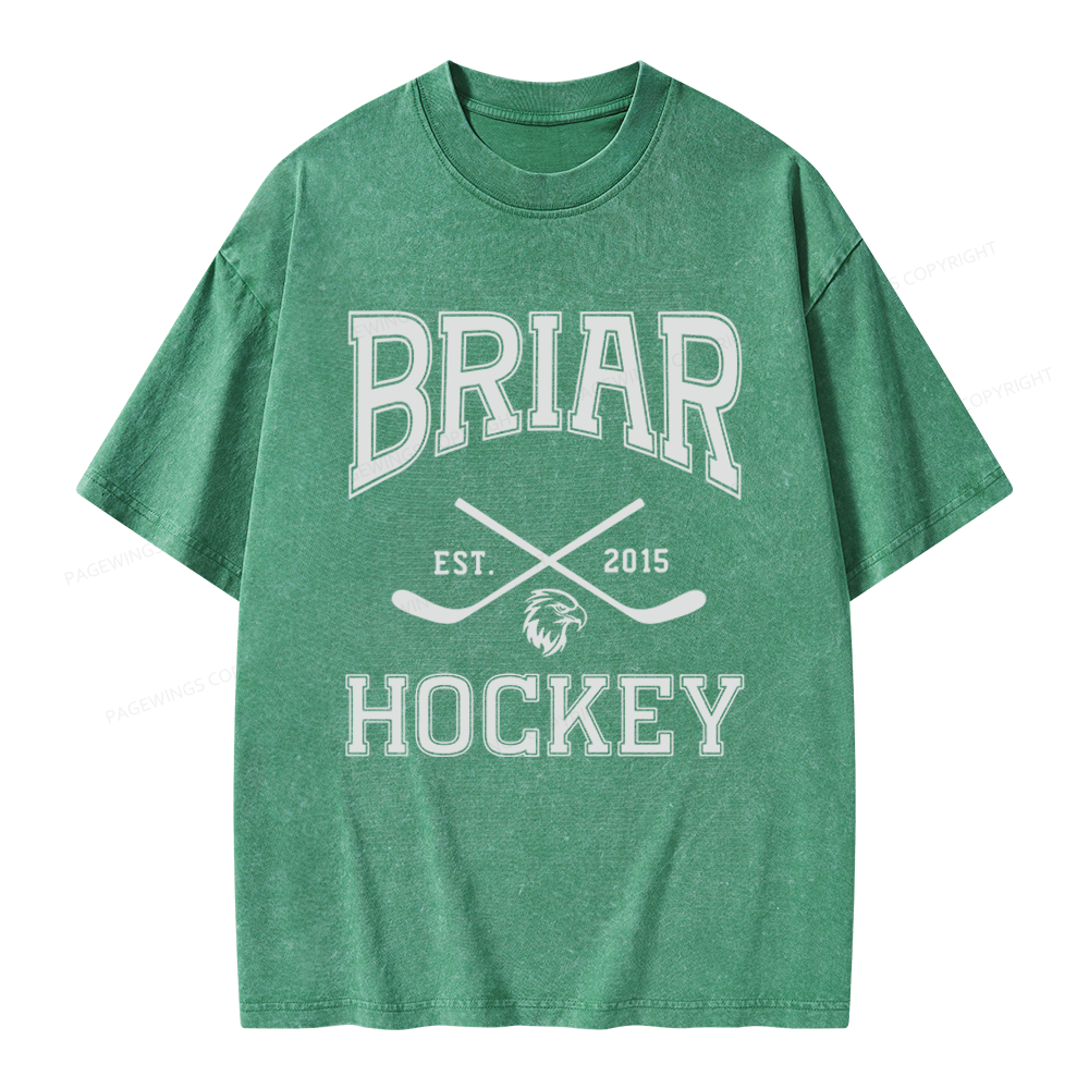 Pagewings Hockey Romance Unisex Washed T-shirt