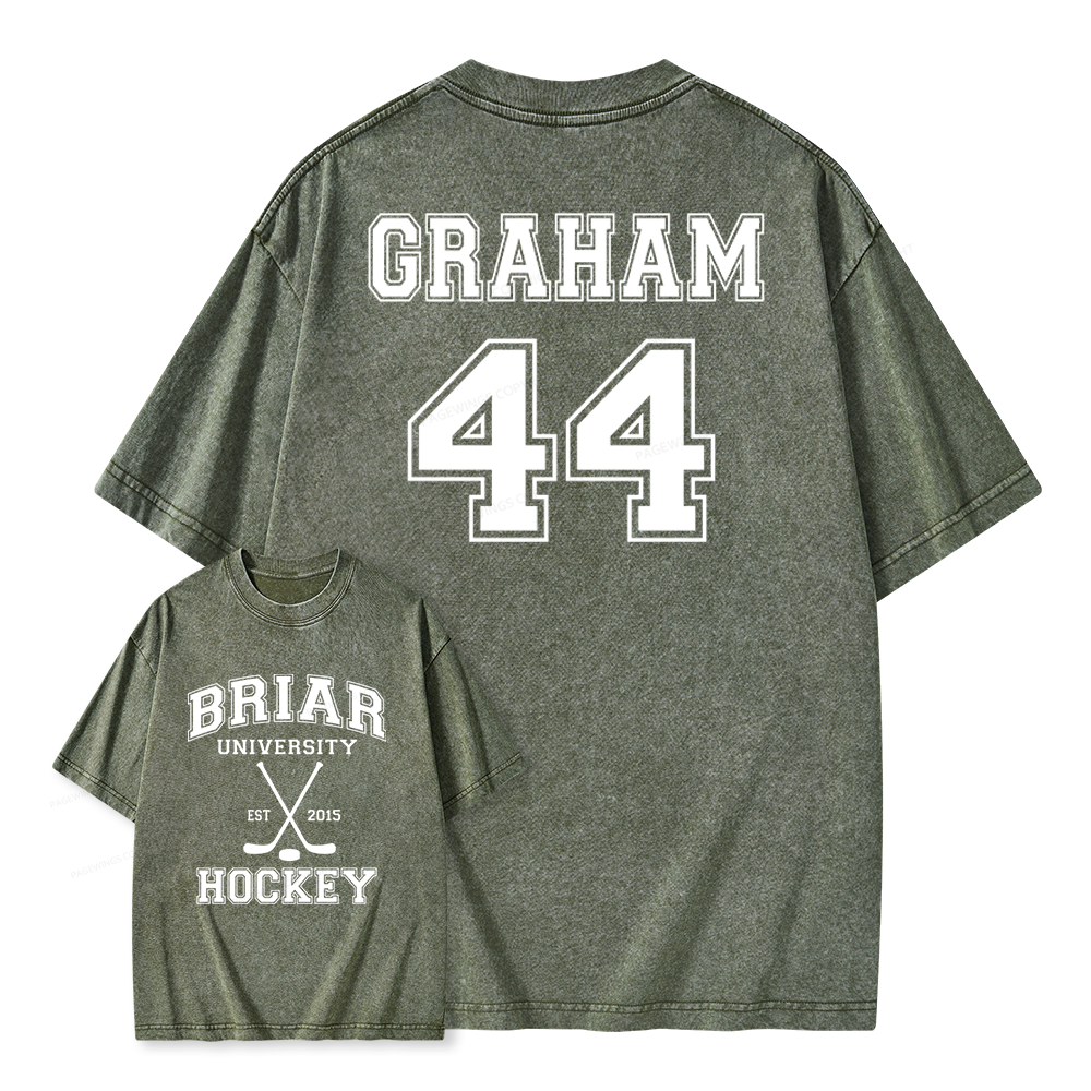 Pagewings Hockey Romance Unisex Washed T-shirt