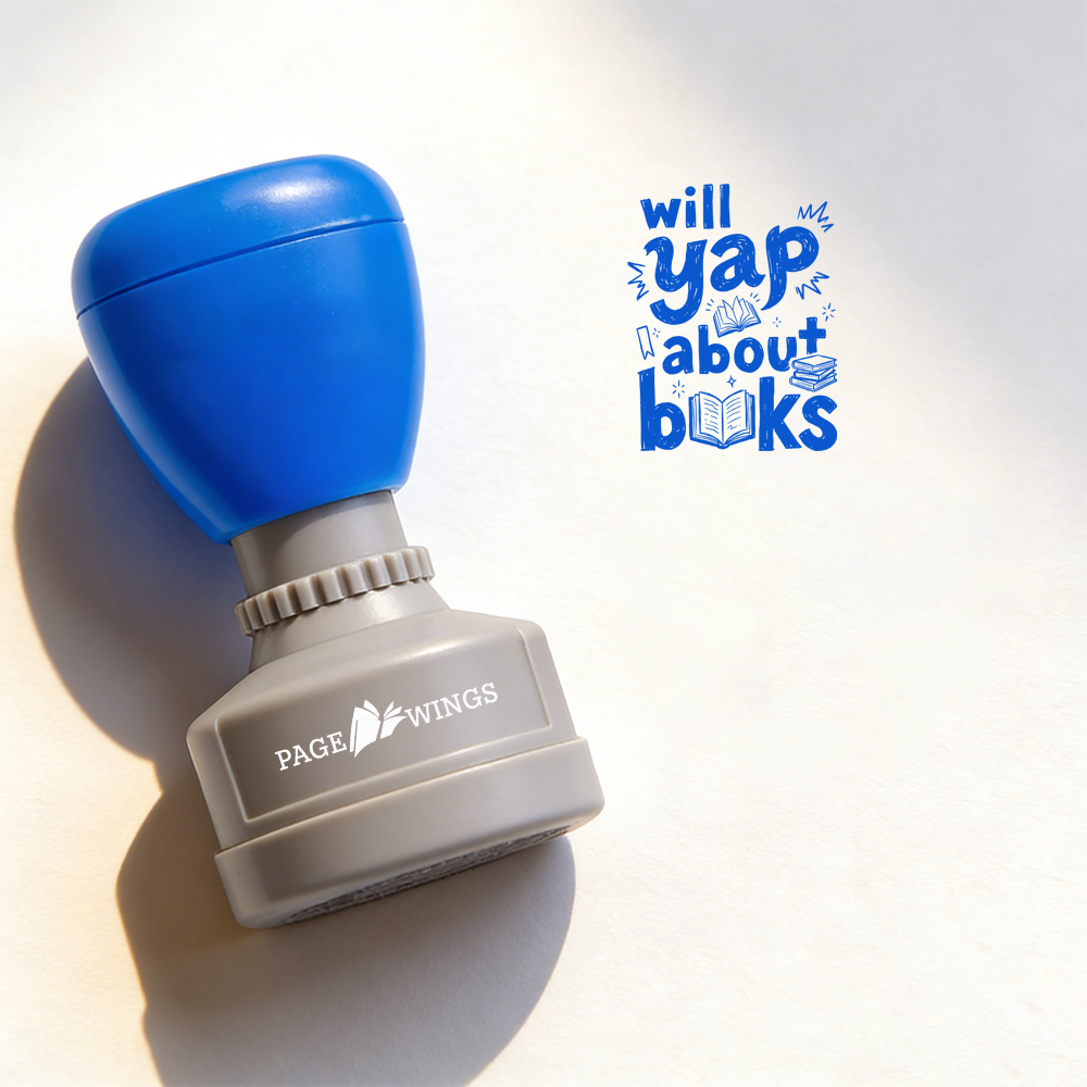Pagewings Will Yap About Books Stamp