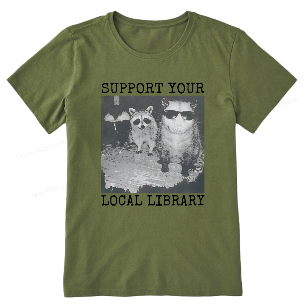 Pagewings Support Your Local Library Unisex Classic T-shirt