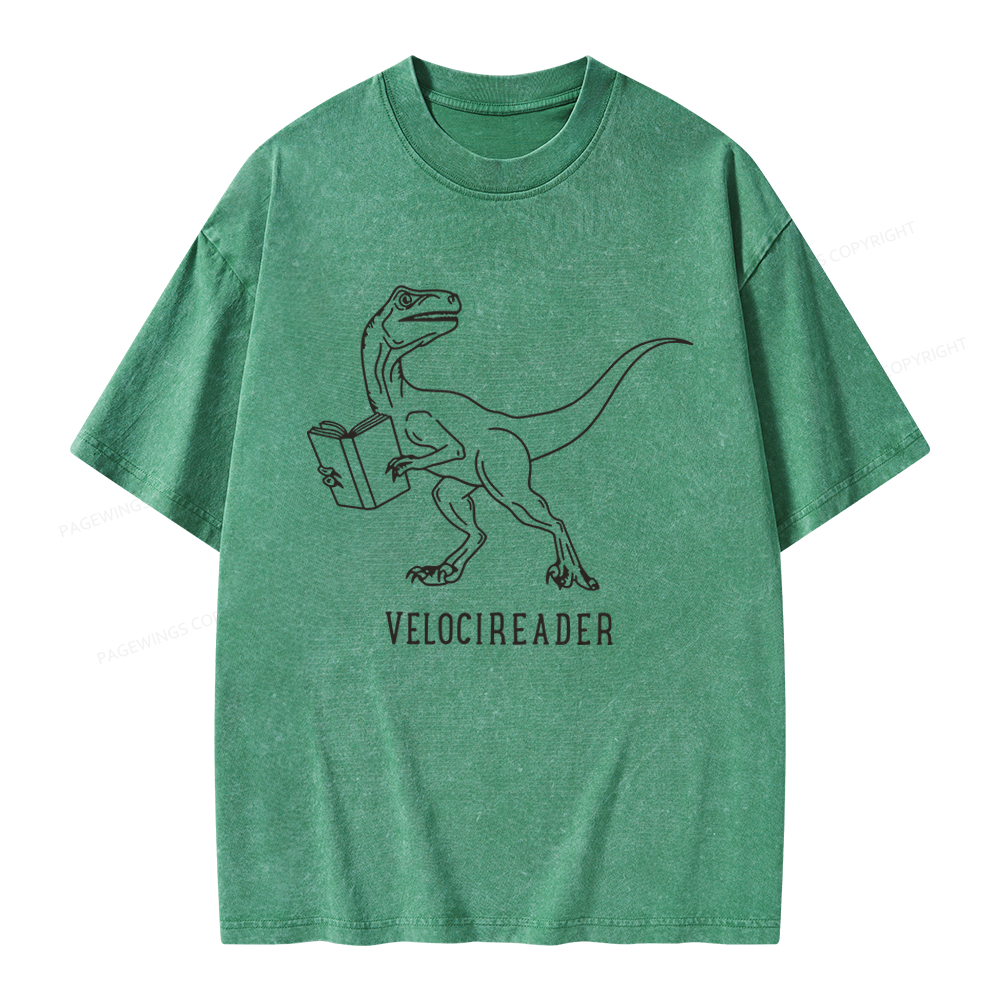 Pagewings Velocireader Unisex Washed T-shirt