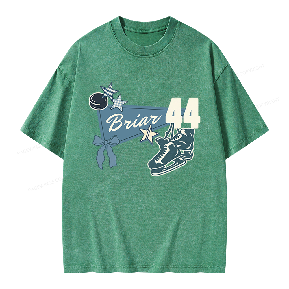 Pagewings Hockey Romance Unisex Washed T-shirt
