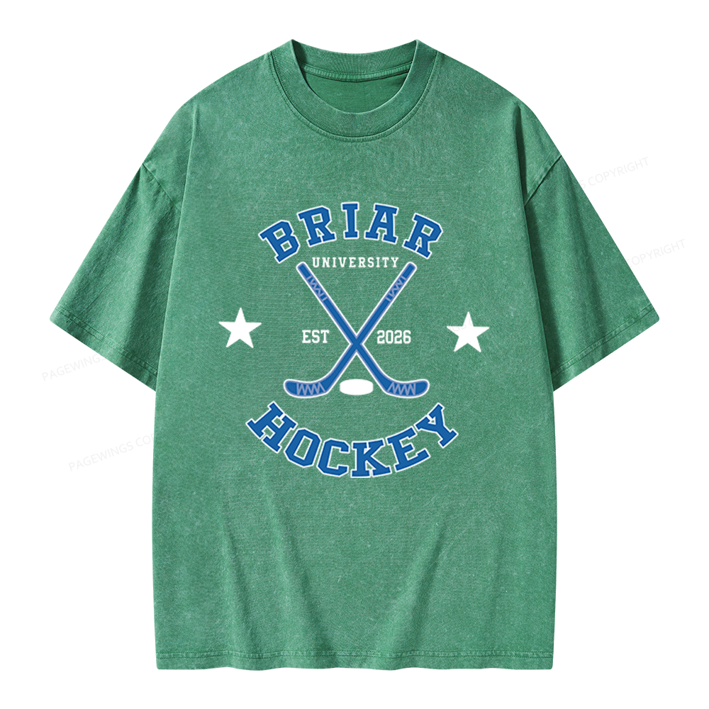 Pagewings Hockey Romance Unisex Washed T-shirt